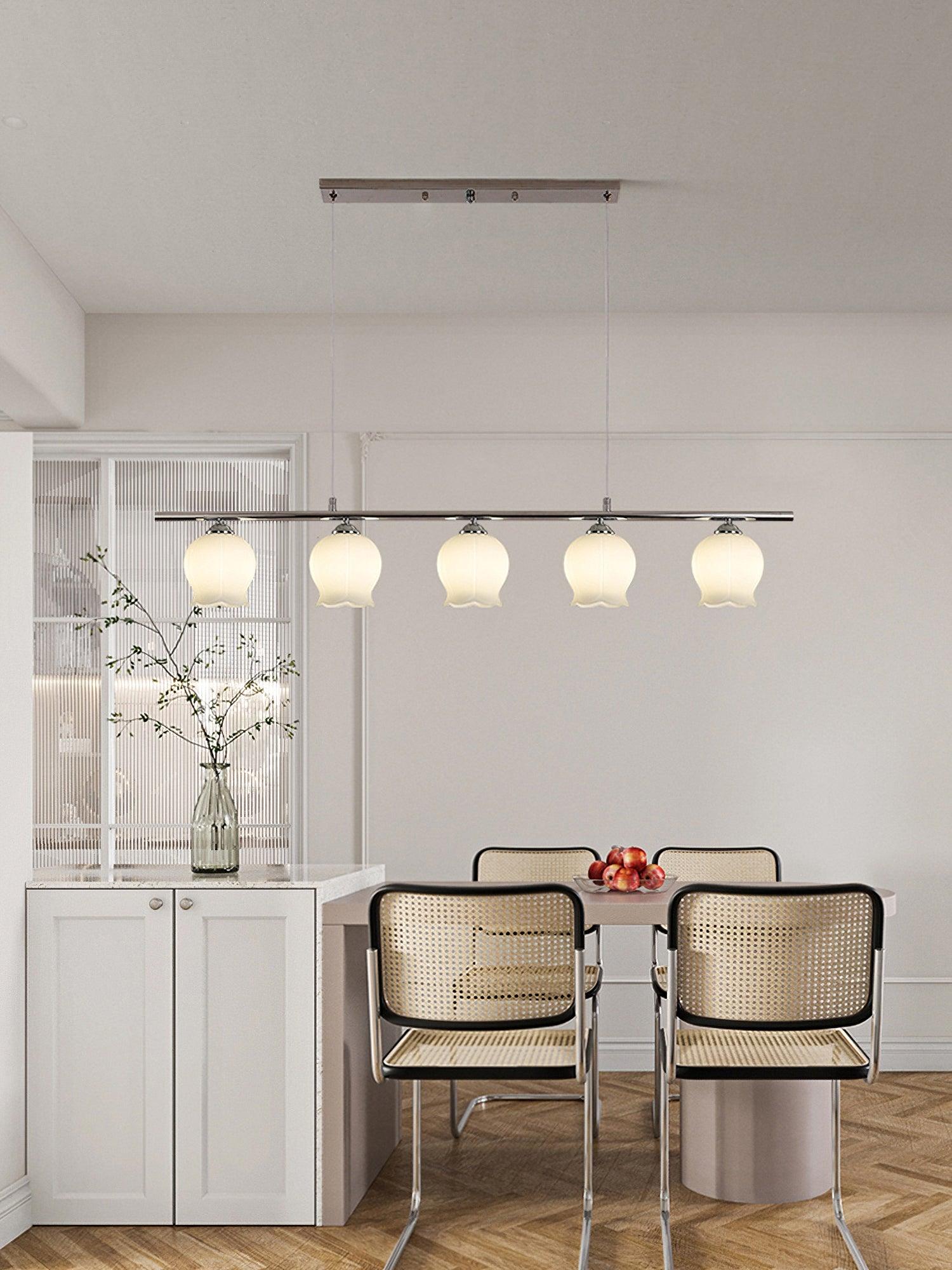 Evenara Modern Minimalist Floral Glass Pendant Lamp