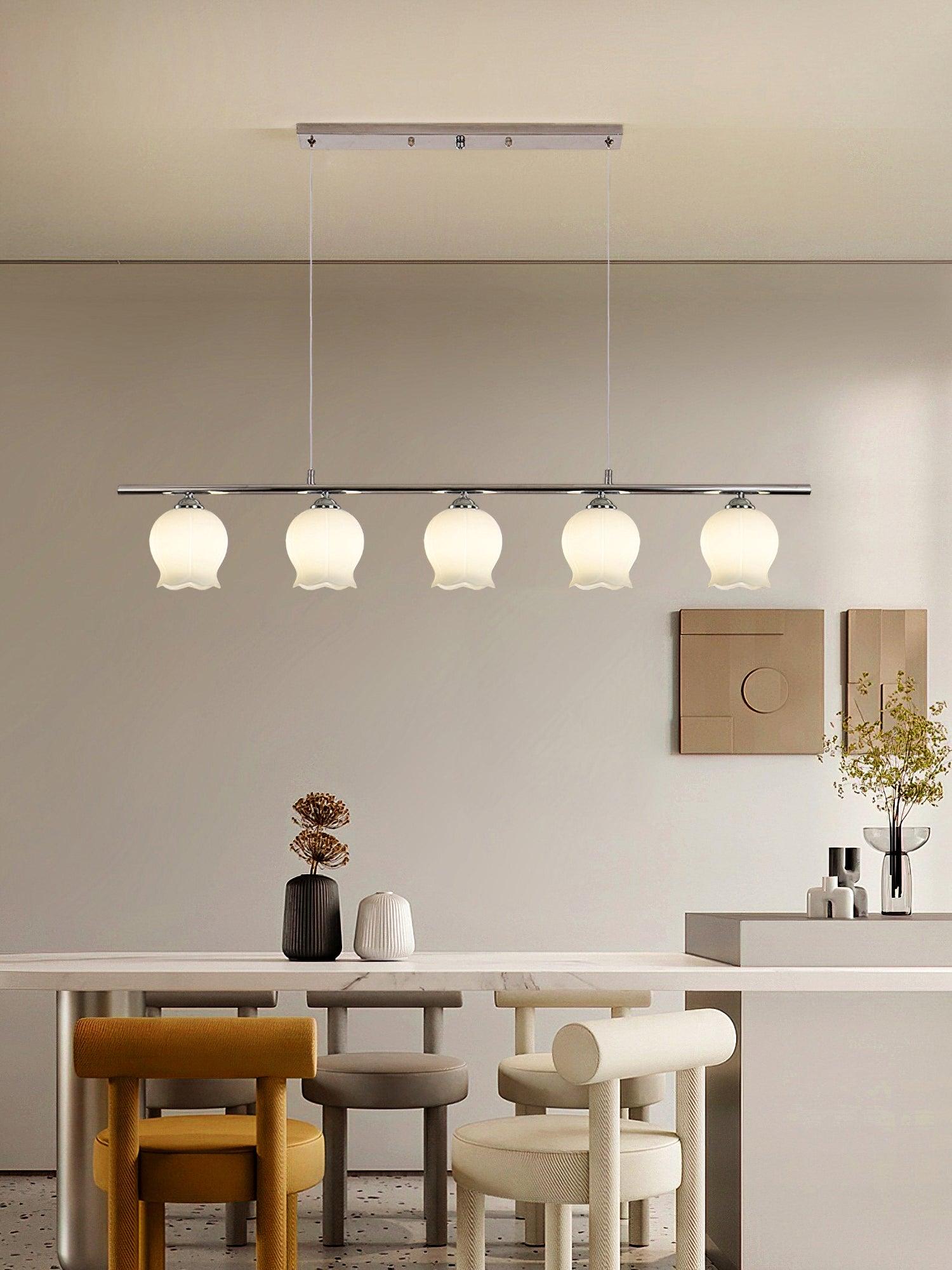 Evenara Modern Minimalist Floral Glass Pendant Lamp