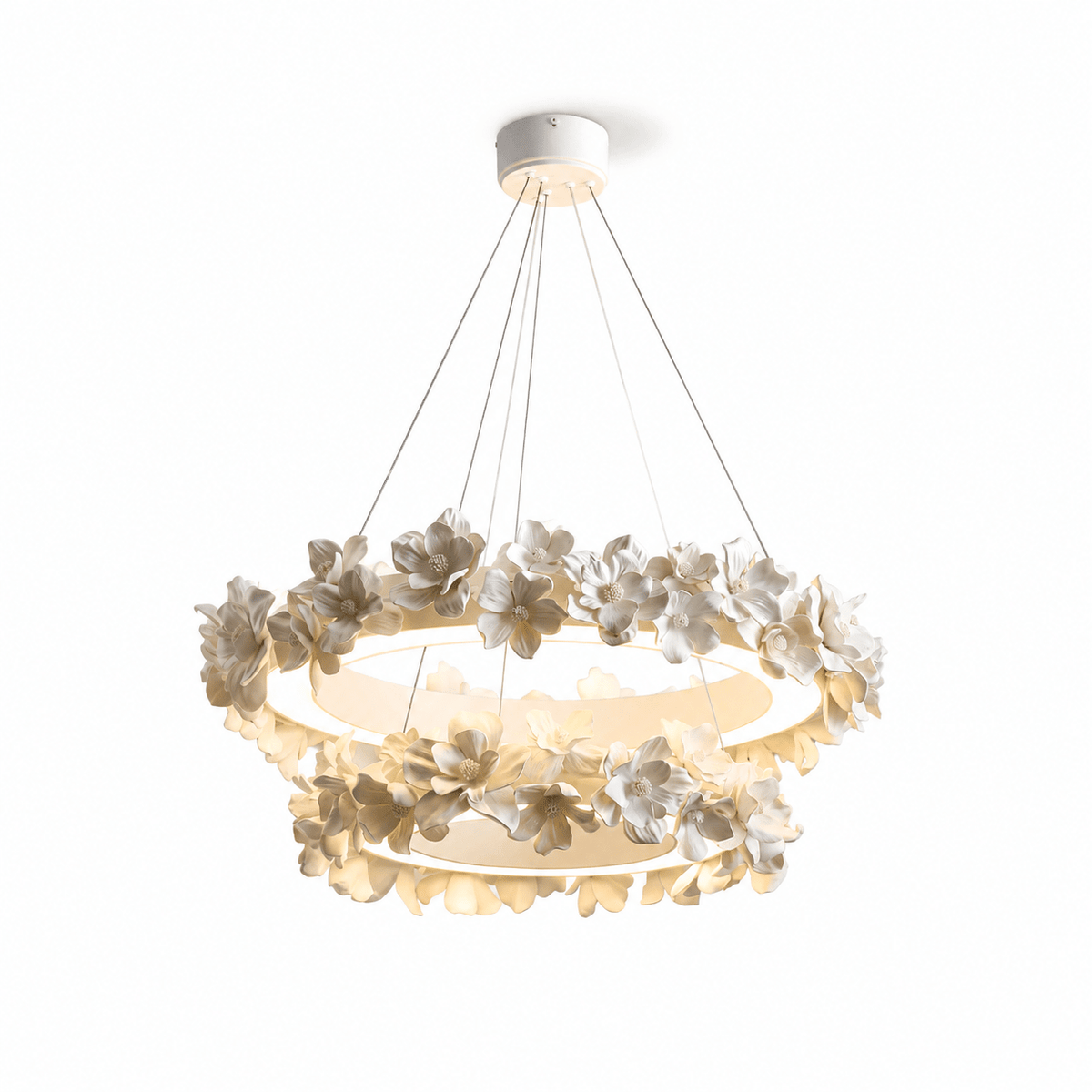 Floral Wreath Chandelier