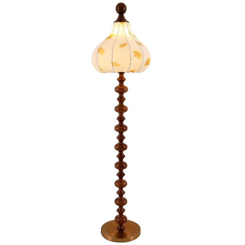 Gagell Wood Fabric Elegant Floor Lamp