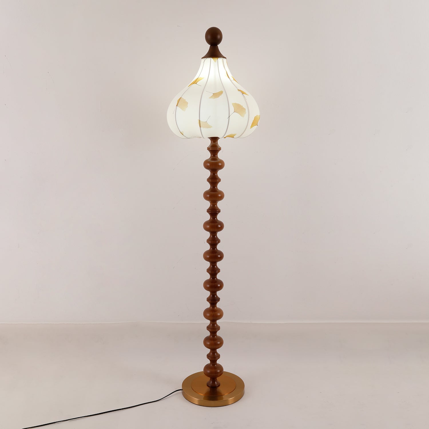 Gagell Wood Fabric Elegant Floor Lamp