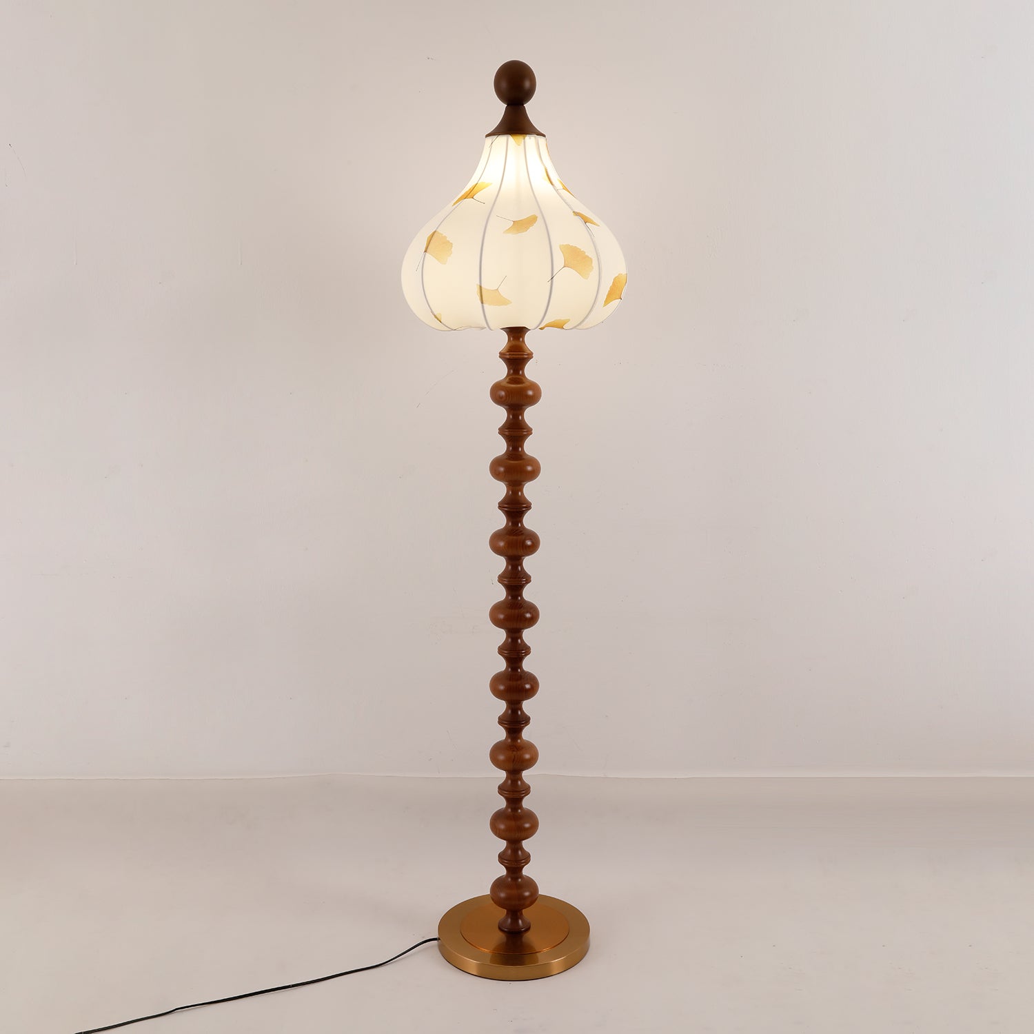 Gagell Wood Fabric Elegant Floor Lamp