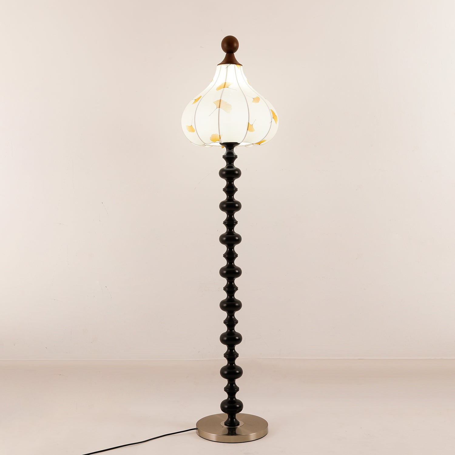 Gagell Wood Fabric Elegant Floor Lamp