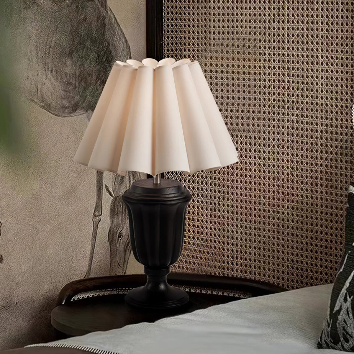 Vireo Wood & Fabric Table Lamp