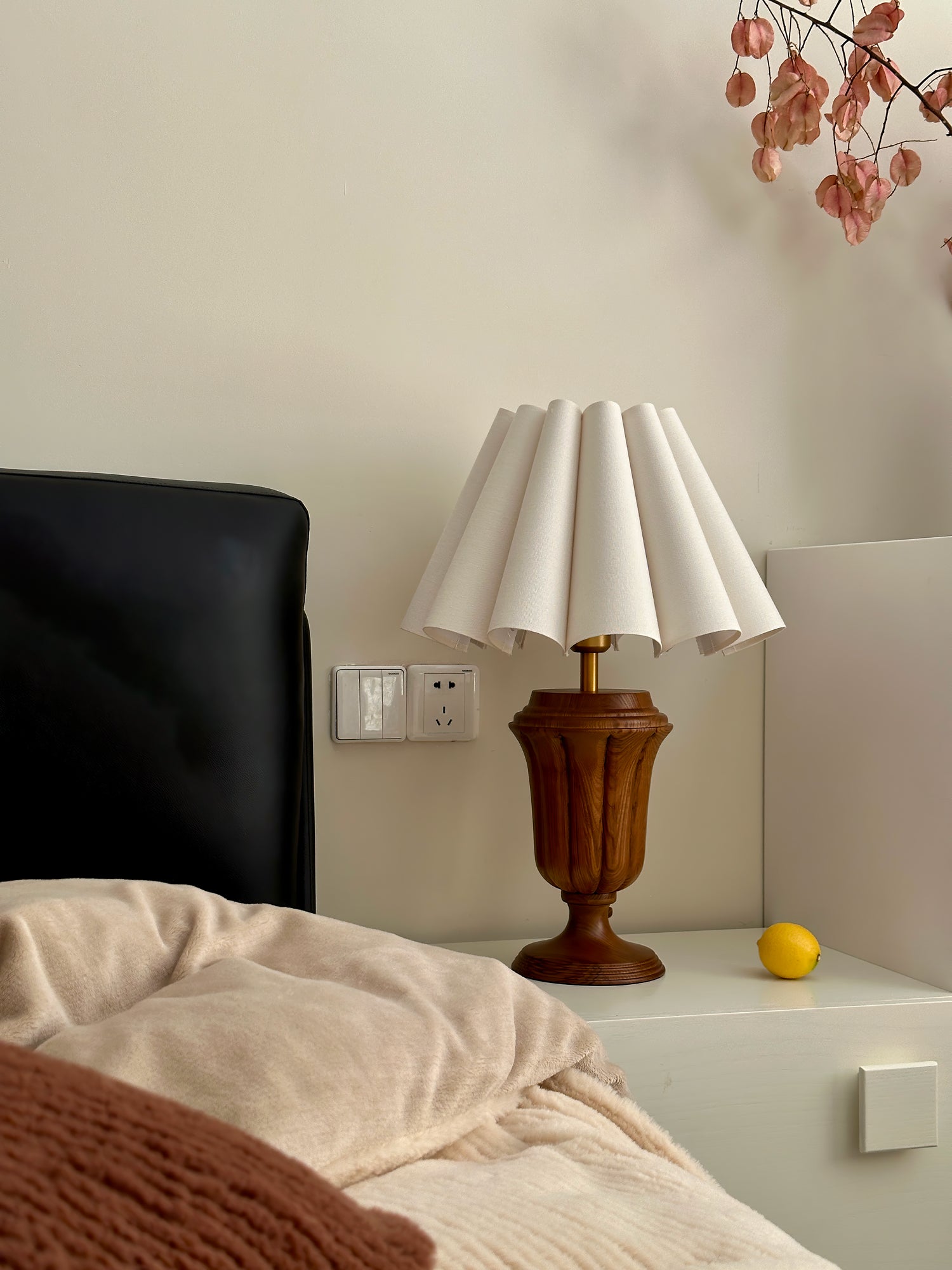 Vireo Wood & Fabric Table Lamp