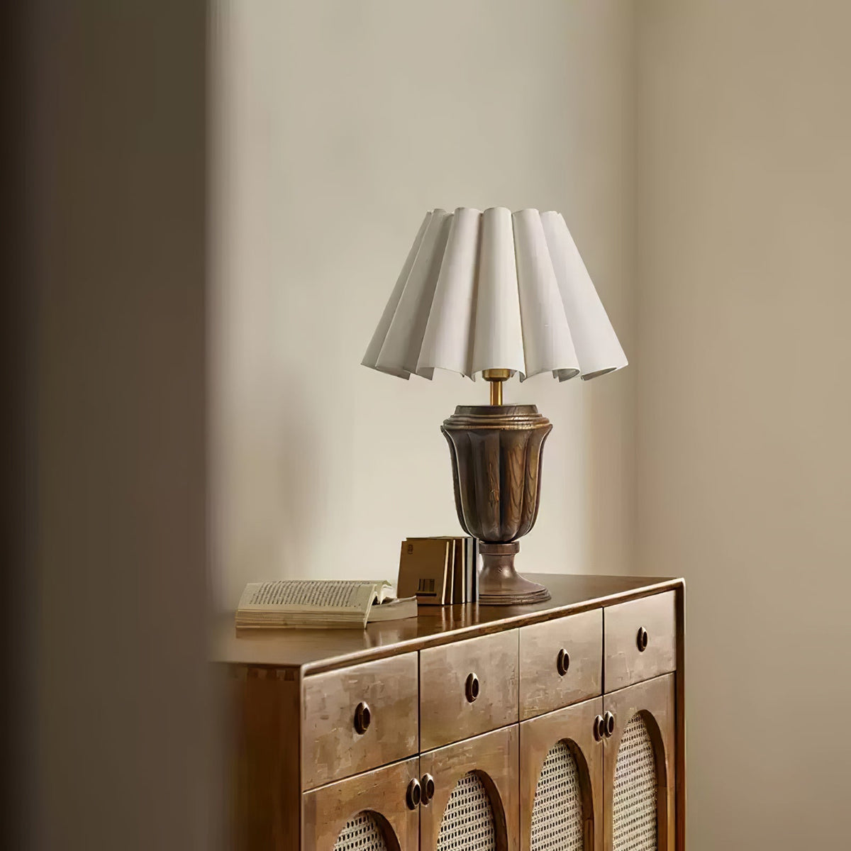 Vireo Wood & Fabric Table Lamp