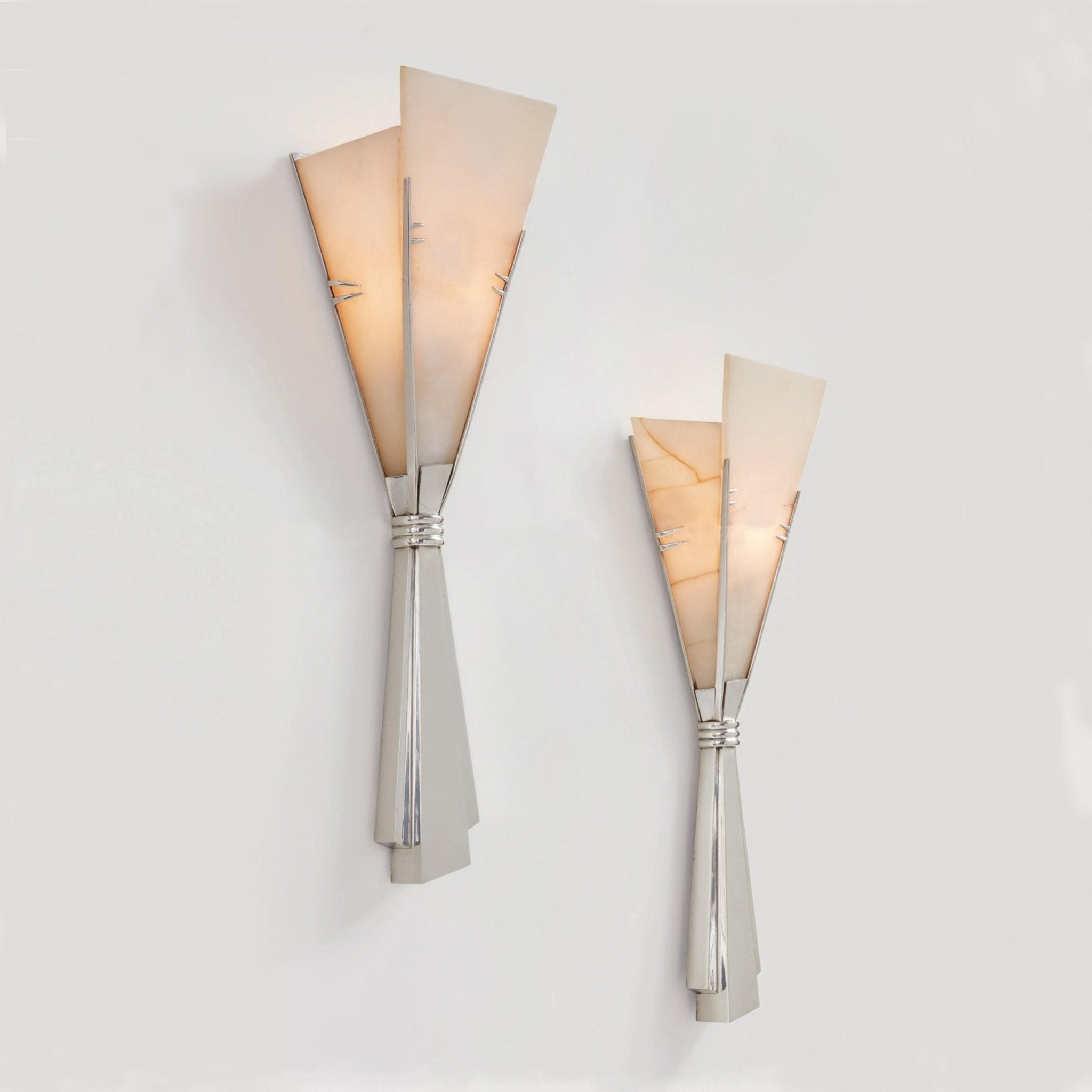 Aura Alabaster Fan Wall Sconce