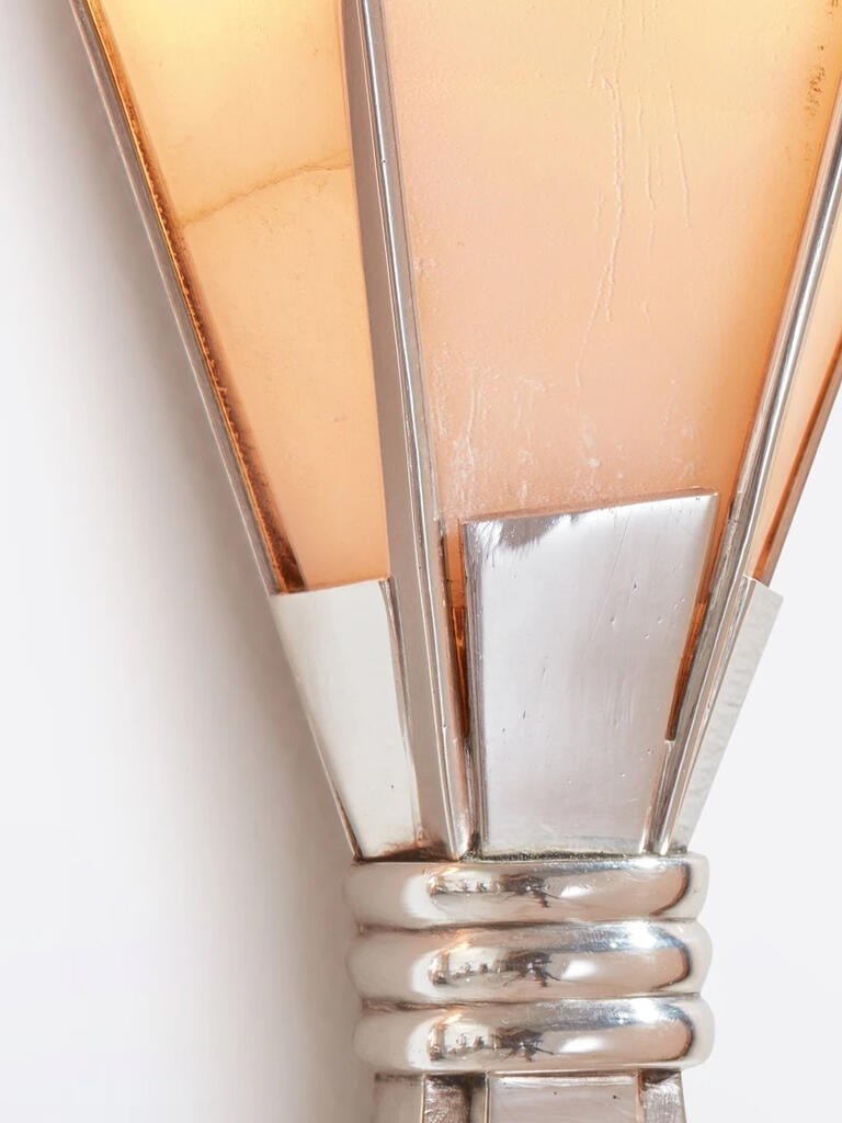 Aura Alabaster Fan Wall Sconce