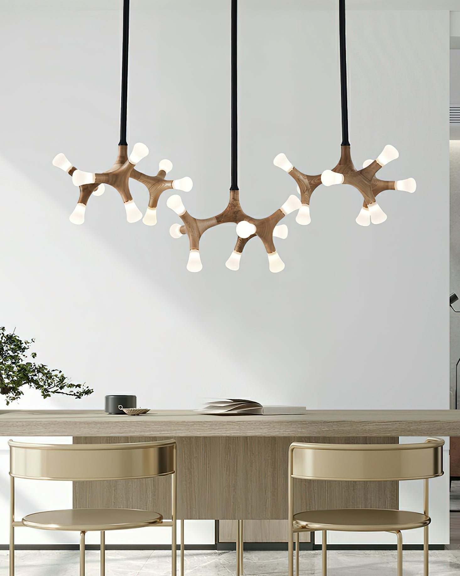 Mynorila Branch-Design Wood Pendant Light