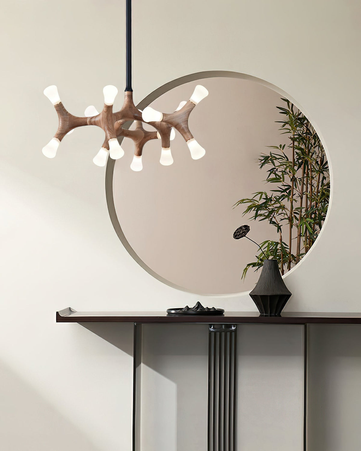 Mynorila Branch-Design Wood Pendant Light