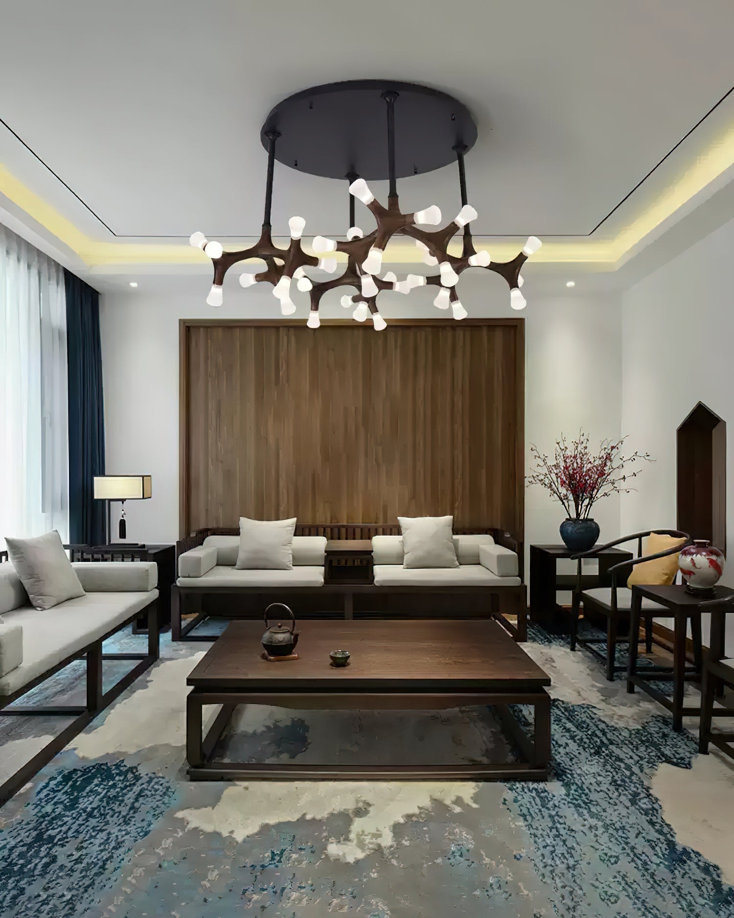 Mynorila Branch-Design Wood Pendant Light