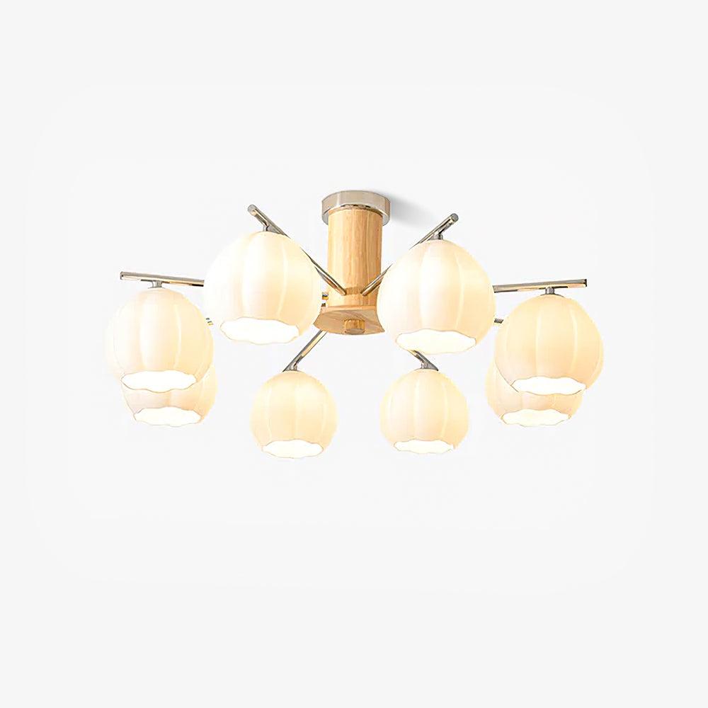 Ezoror Nordic Art Flower Buds Glass Ceiling Lamp