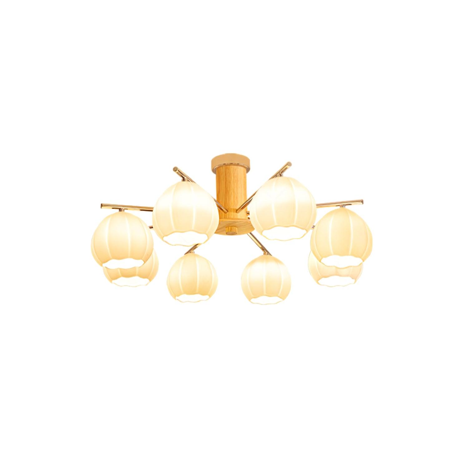 Ezoror Nordic Art Flower Buds Glass Ceiling Lamp