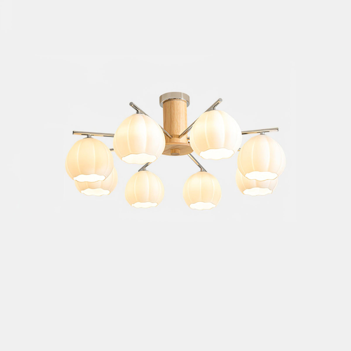 Ezoror Nordic Art Flower Buds Glass Ceiling Lamp