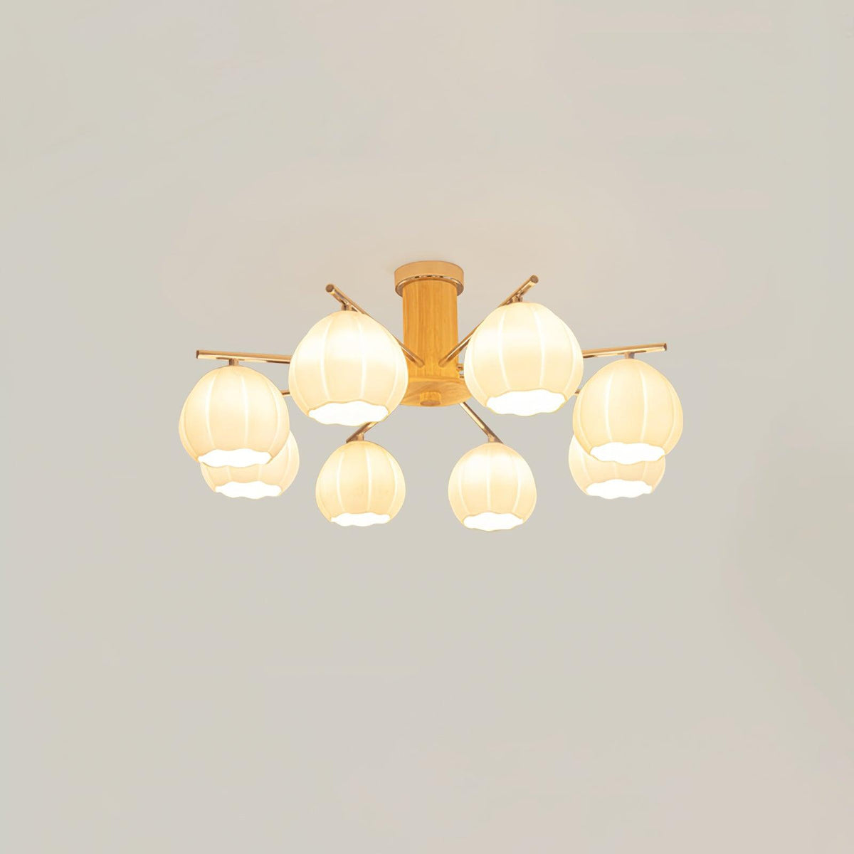 Ezoror Nordic Art Flower Buds Glass Ceiling Lamp