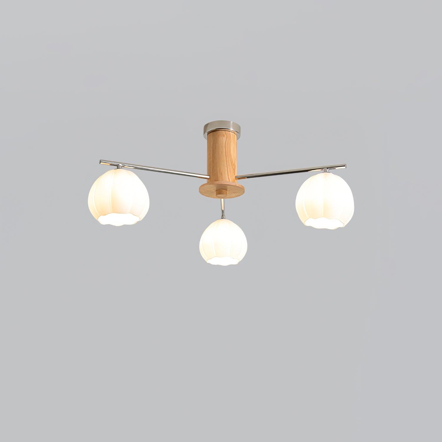 Ezoror Nordic Art Flower Buds Glass Ceiling Lamp