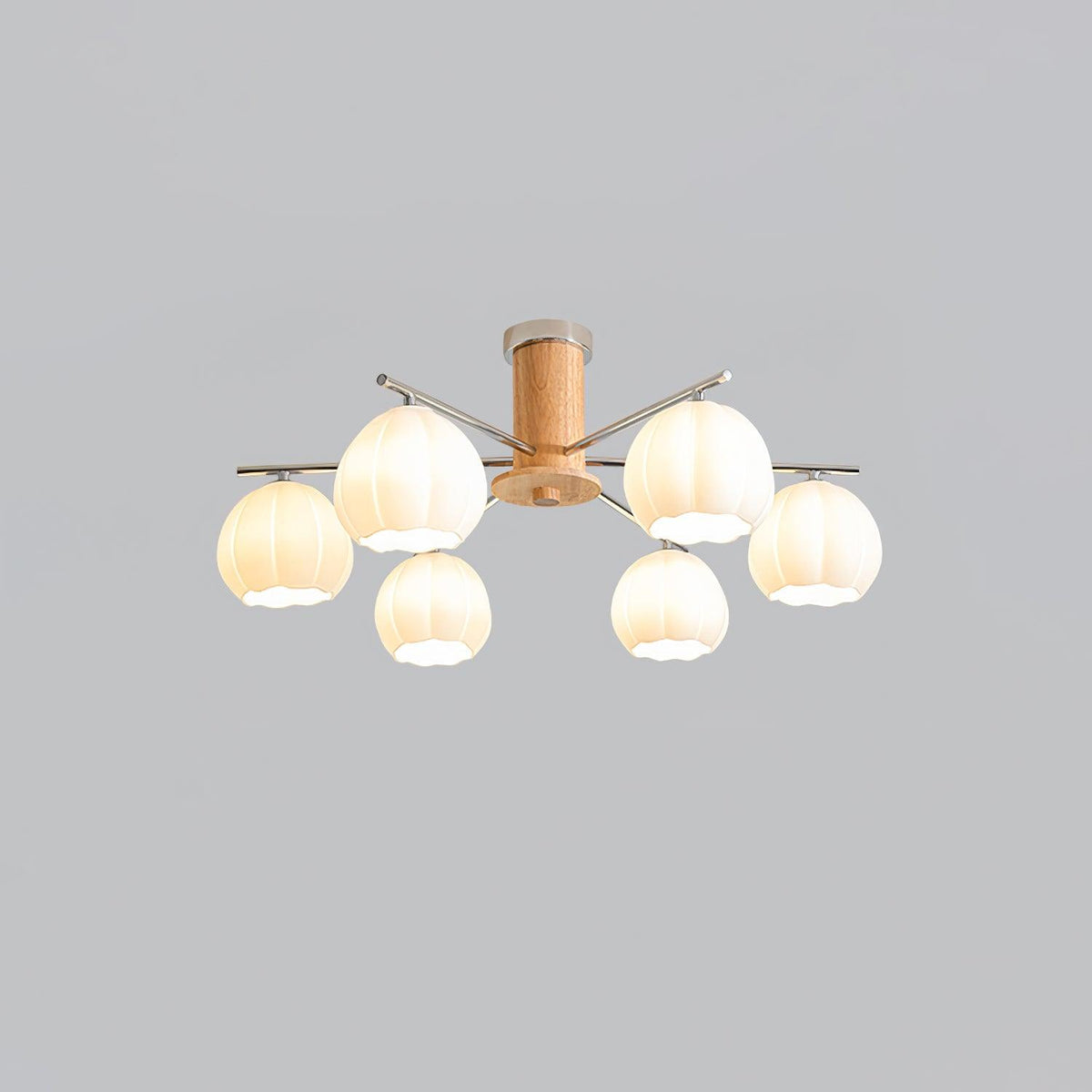 Ezoror Nordic Art Flower Buds Glass Ceiling Lamp