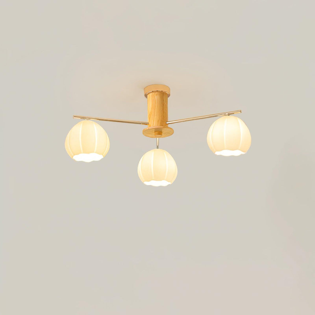 Ezoror Nordic Art Flower Buds Glass Ceiling Lamp