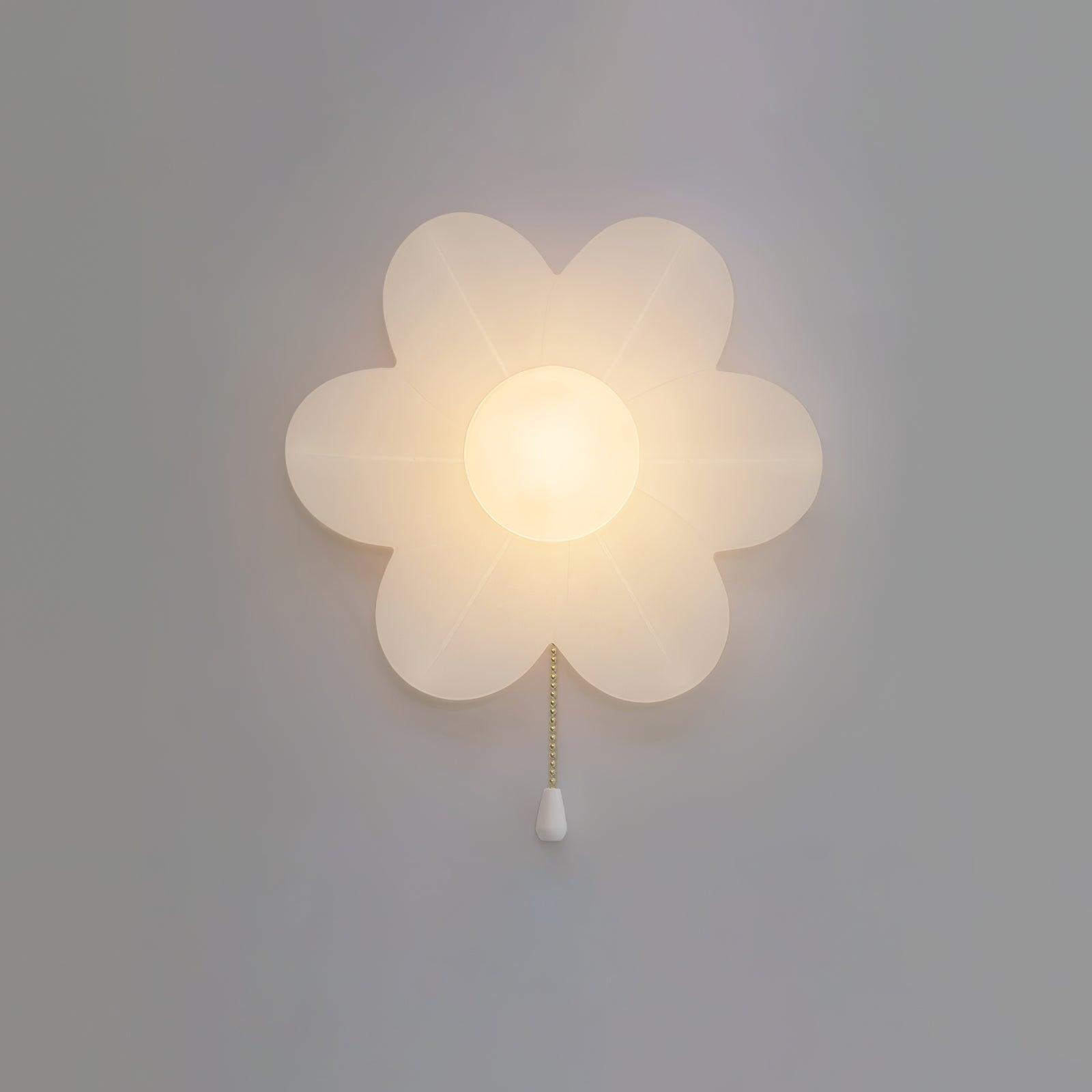 Acroma Nordic Art Flowers Resin Wall Lamp