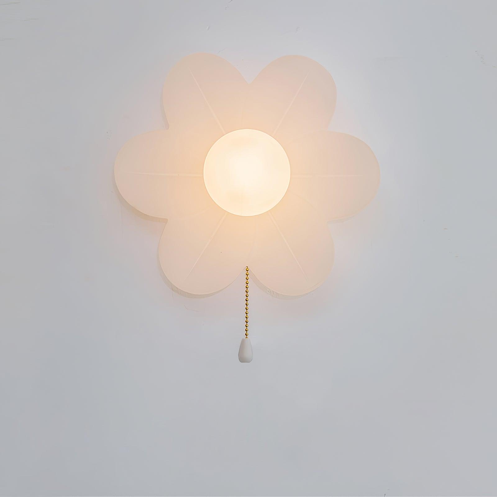 Acroma Nordic Art Flowers Resin Wall Lamp