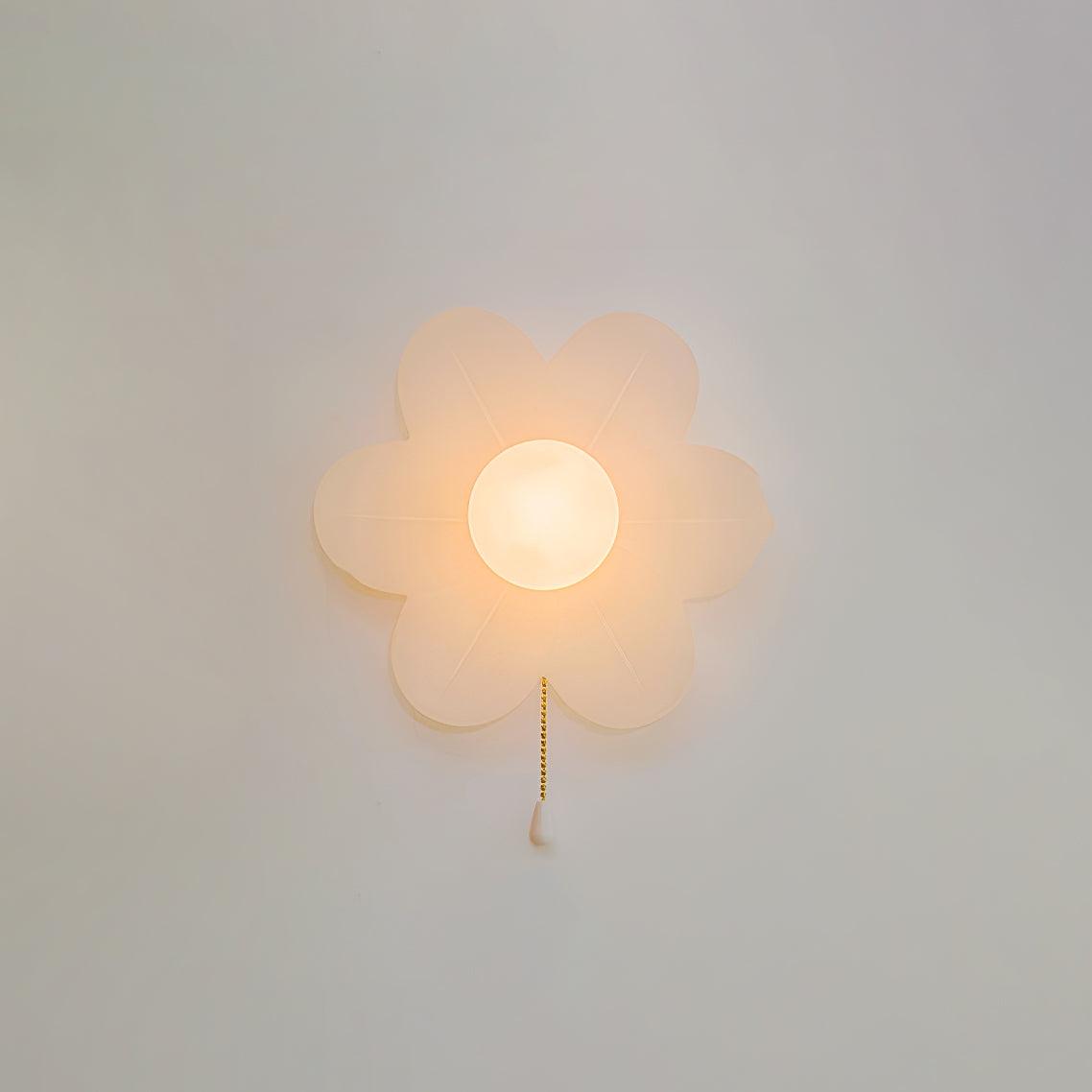 Acroma Nordic Art Flowers Resin Wall Lamp