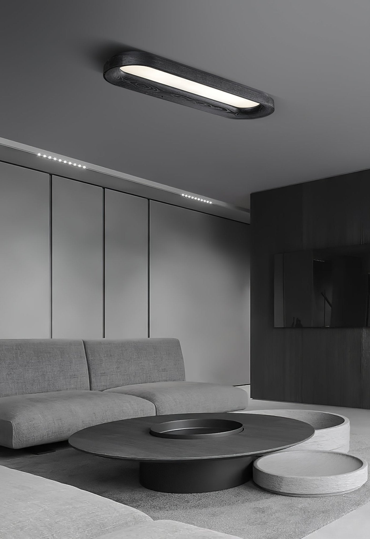 Zatalel Modern Minimalist Flowing Cloud Wood Ceiling Lamp