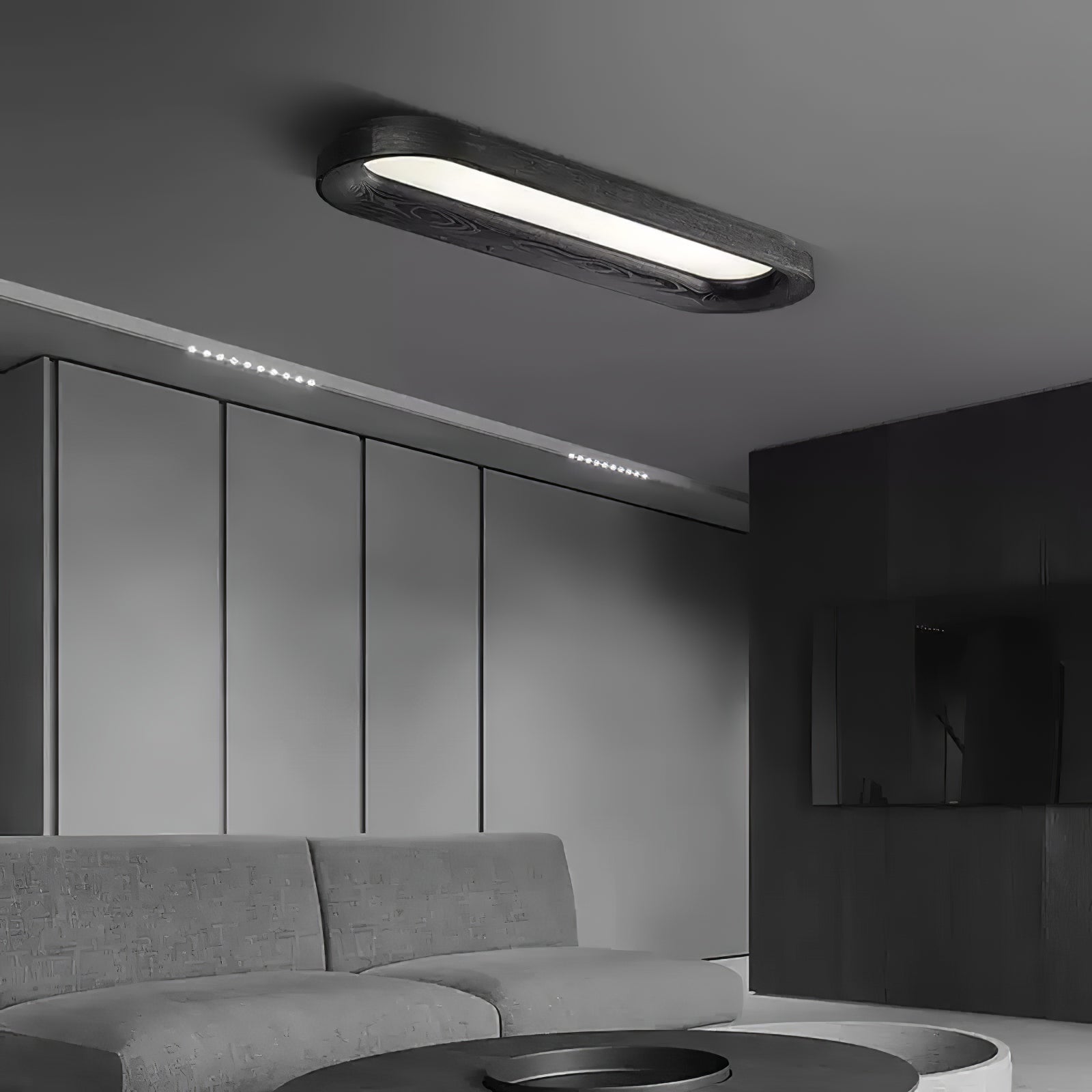 Zatalel Modern Minimalist Flowing Cloud Wood Ceiling Lamp