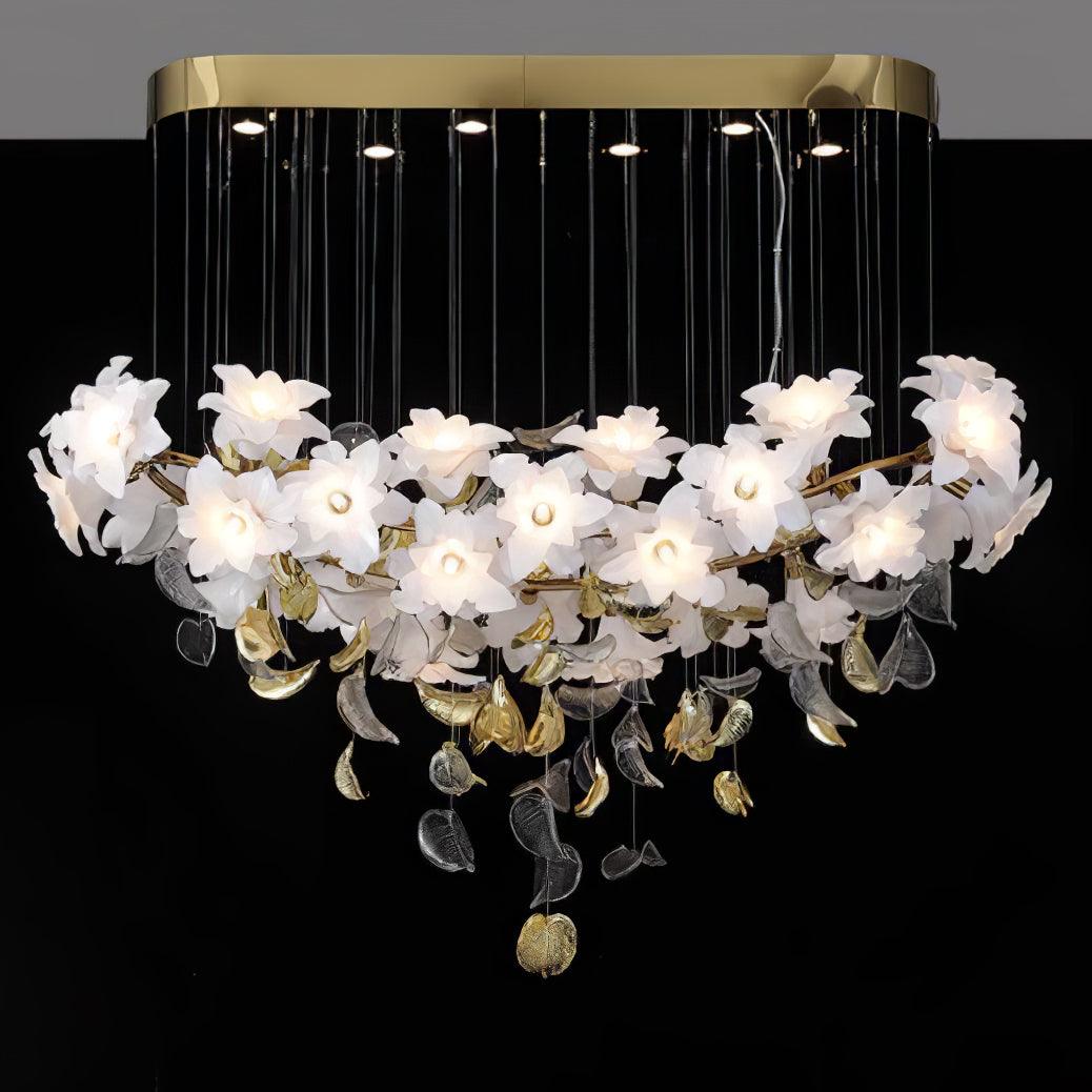 Araeos Flying Flowers Fluttering Brass Chandelier - Neutral Decor