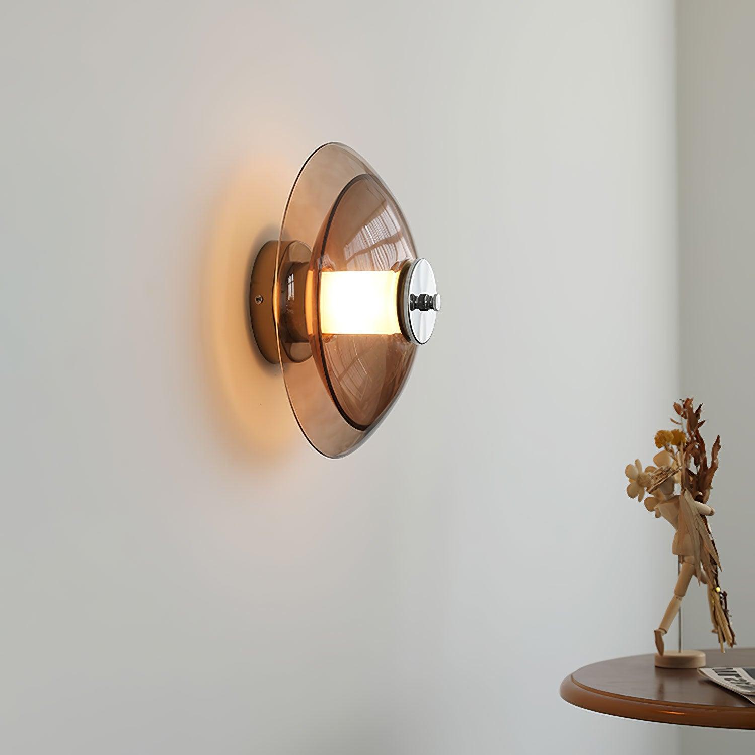 Vasolir Flying Saucer Chrome Wall Light