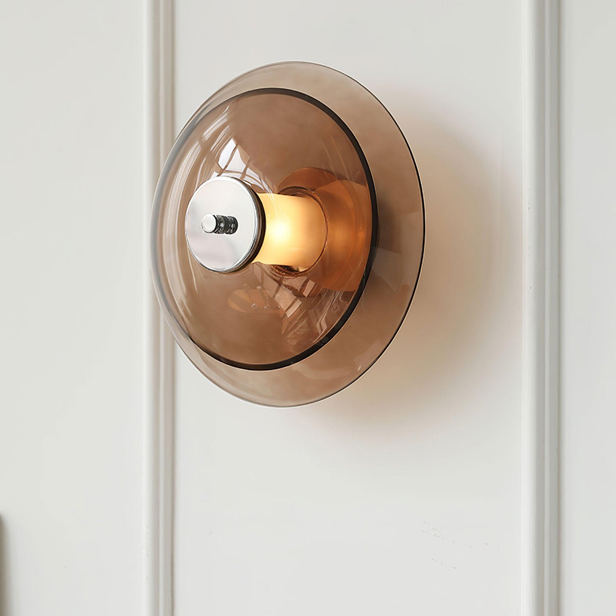 Vasolir Flying Saucer Chrome Wall Light