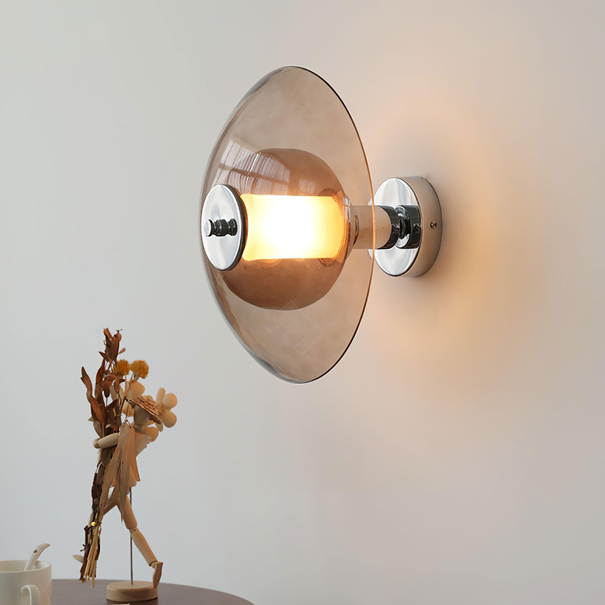 Vasolir Flying Saucer Chrome Wall Light