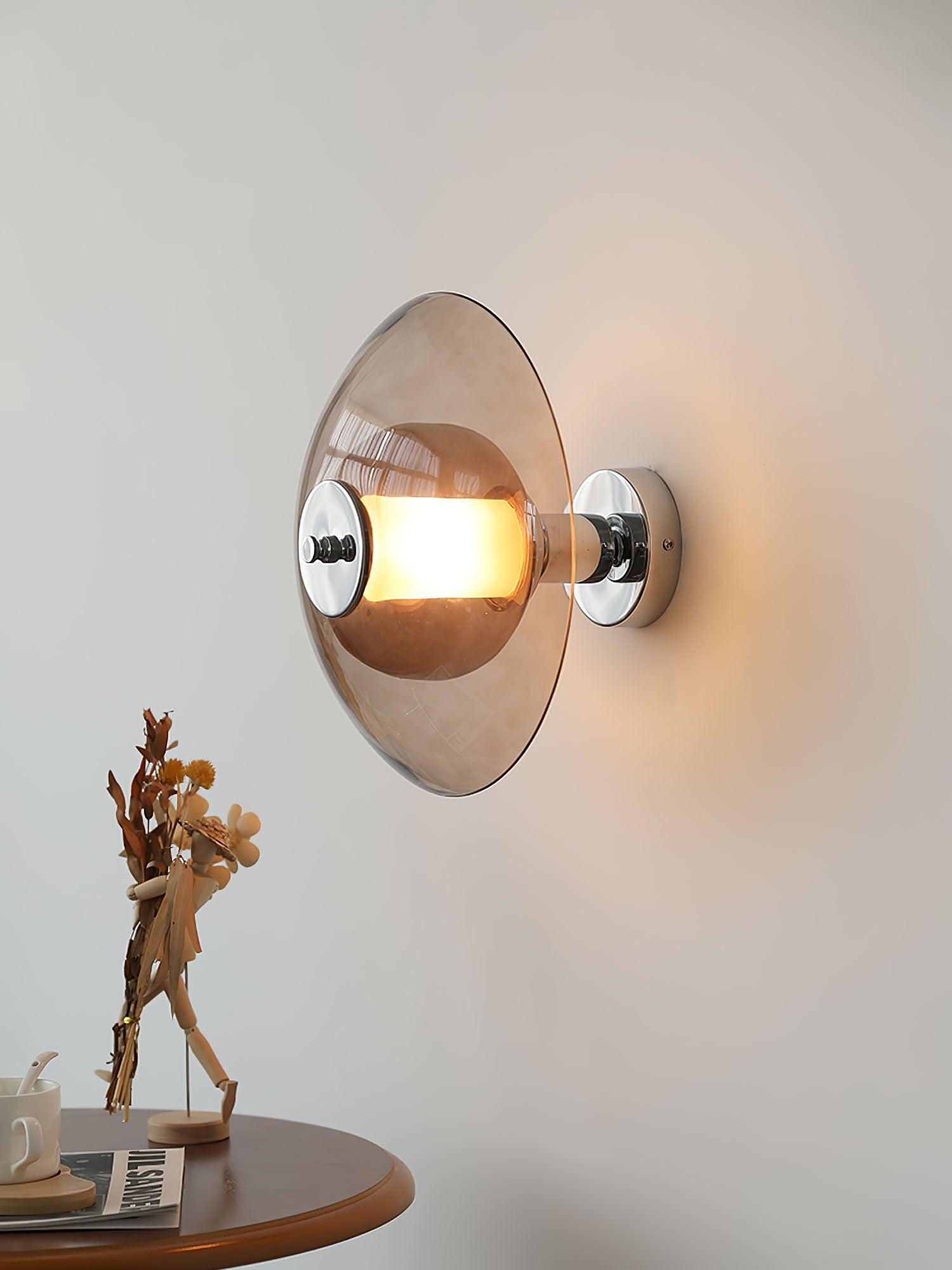 Vasolir Flying Saucer Chrome Wall Light