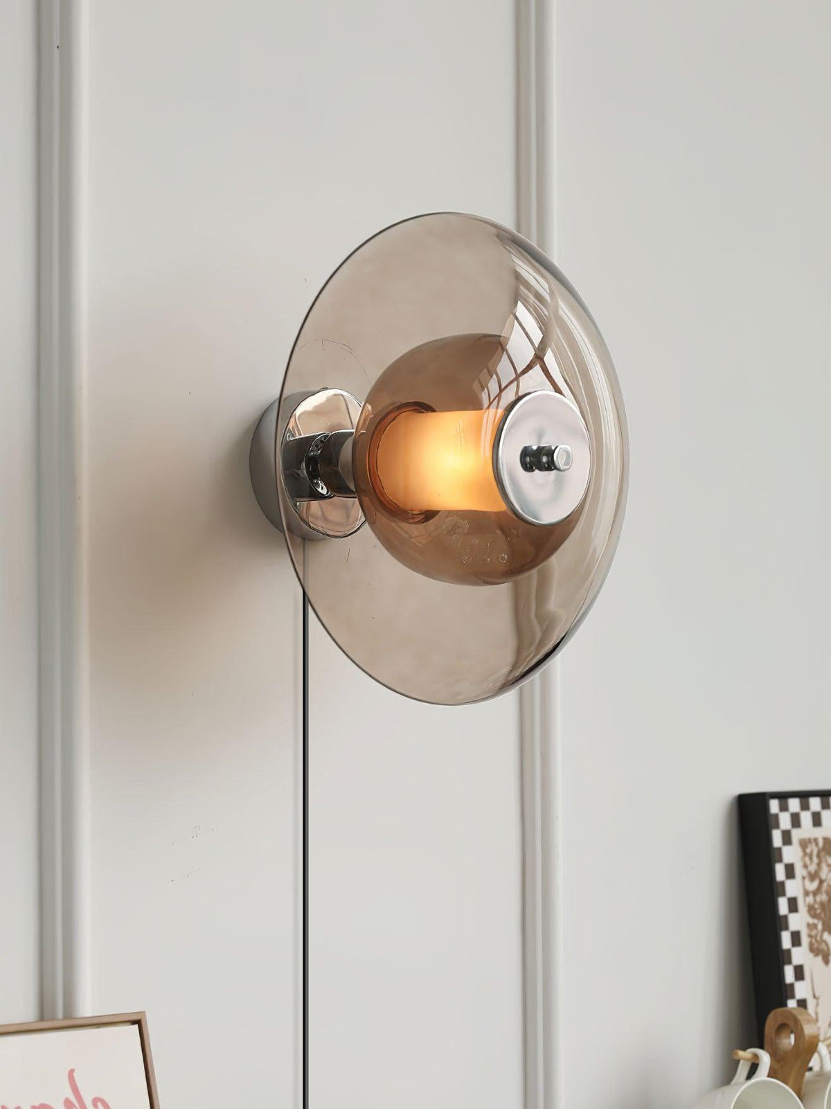 Cocarir Nordic Art Flying Saucer Plug-in Wall Light