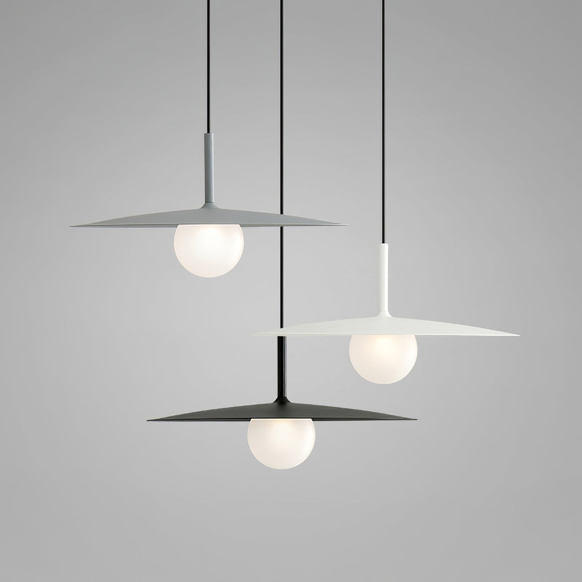 Norerise Pendant Lamp Plate Shade for Living Room