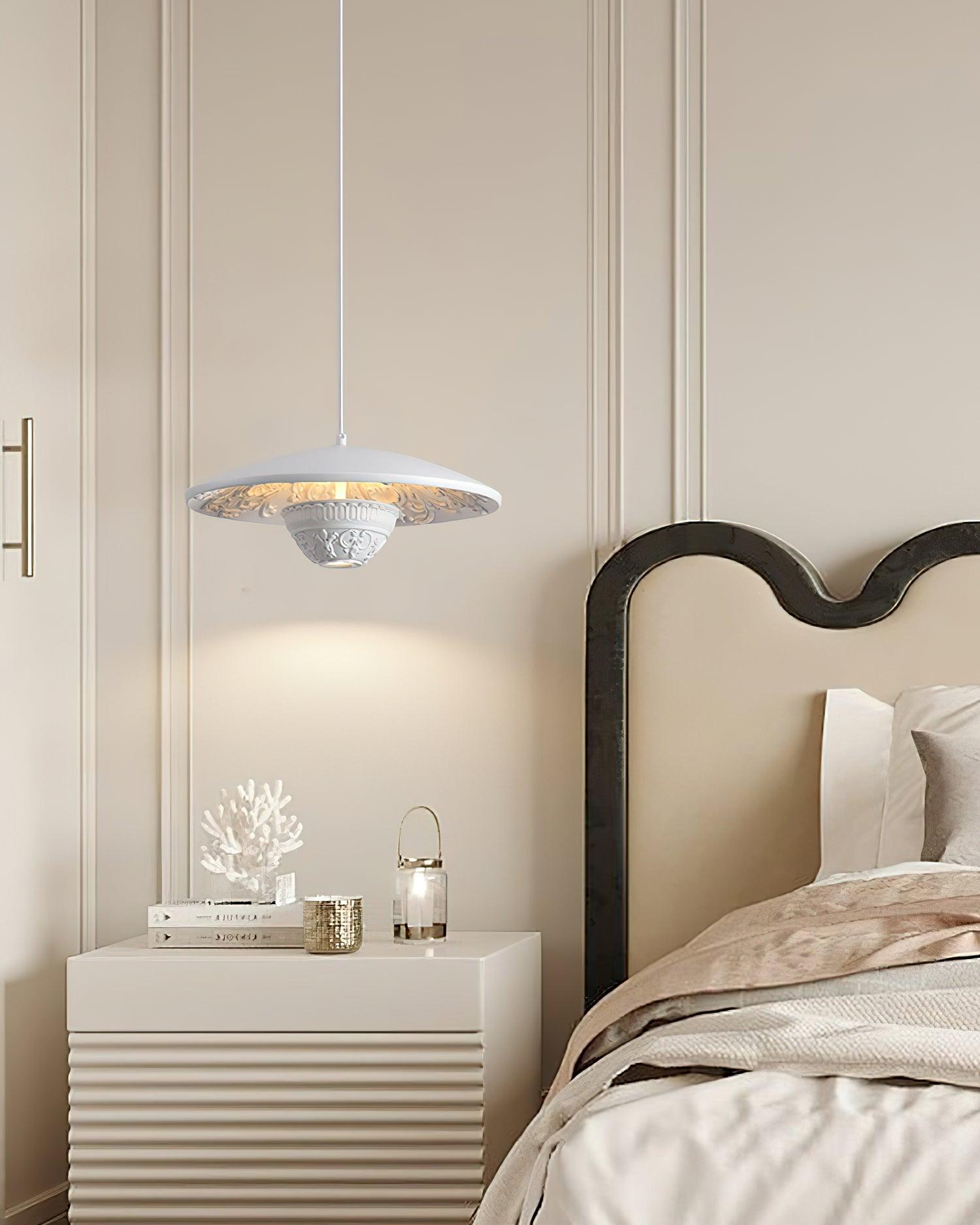 Jhel Art Flying Saucer Resin Pendant Lamp