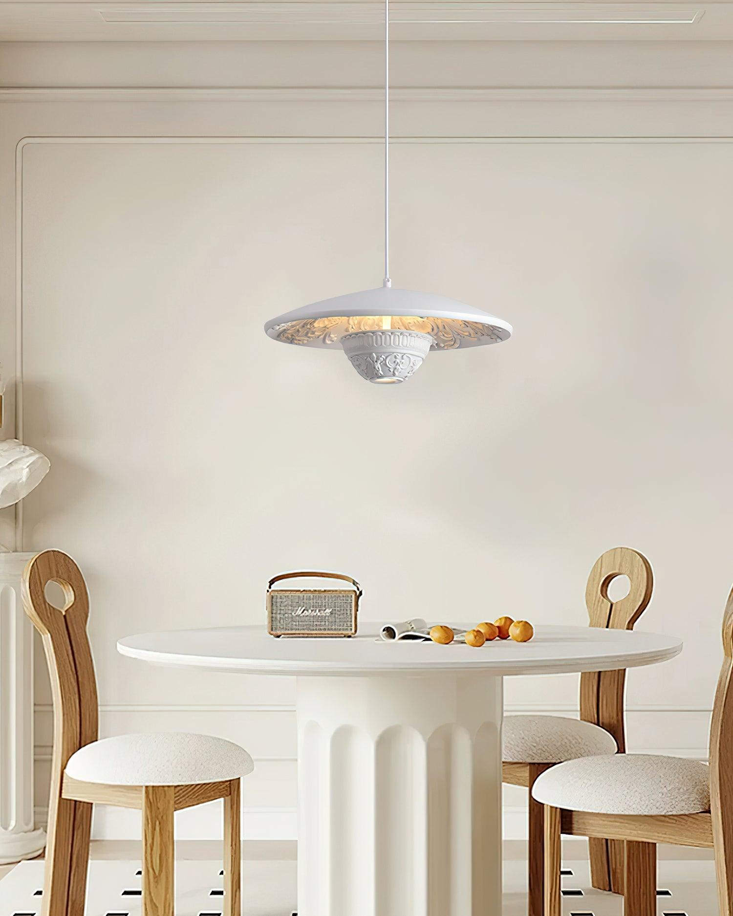 Jhel Art Flying Saucer Resin Pendant Lamp