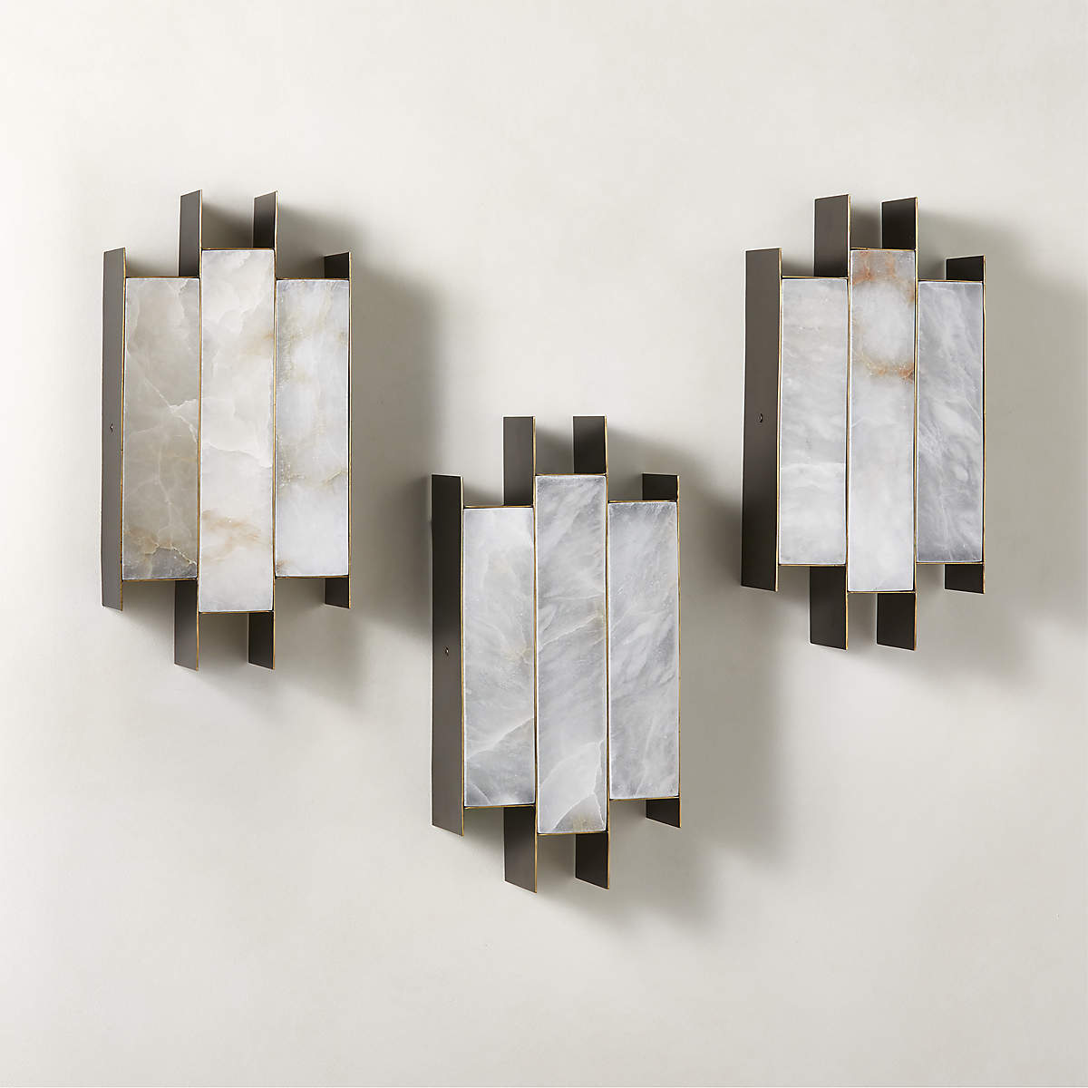 Finto Panel Modern Alabaster Wall Lamp
