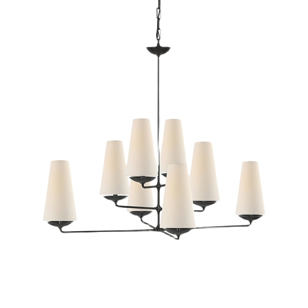 Caseneon Chandelier Vertical Copper Linen