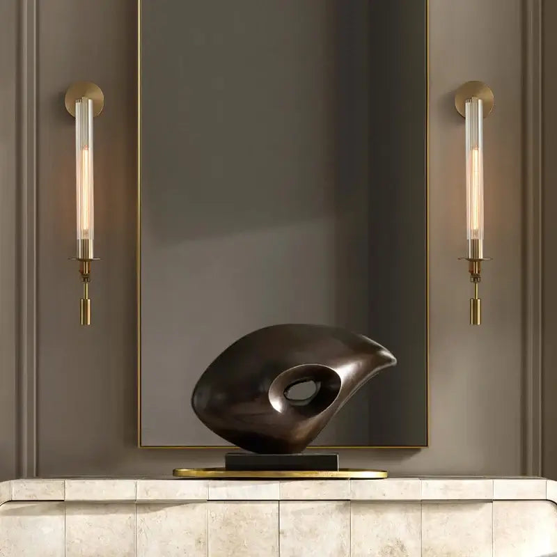 Sienna Glass Indoor Wall Lamp Farmhouse