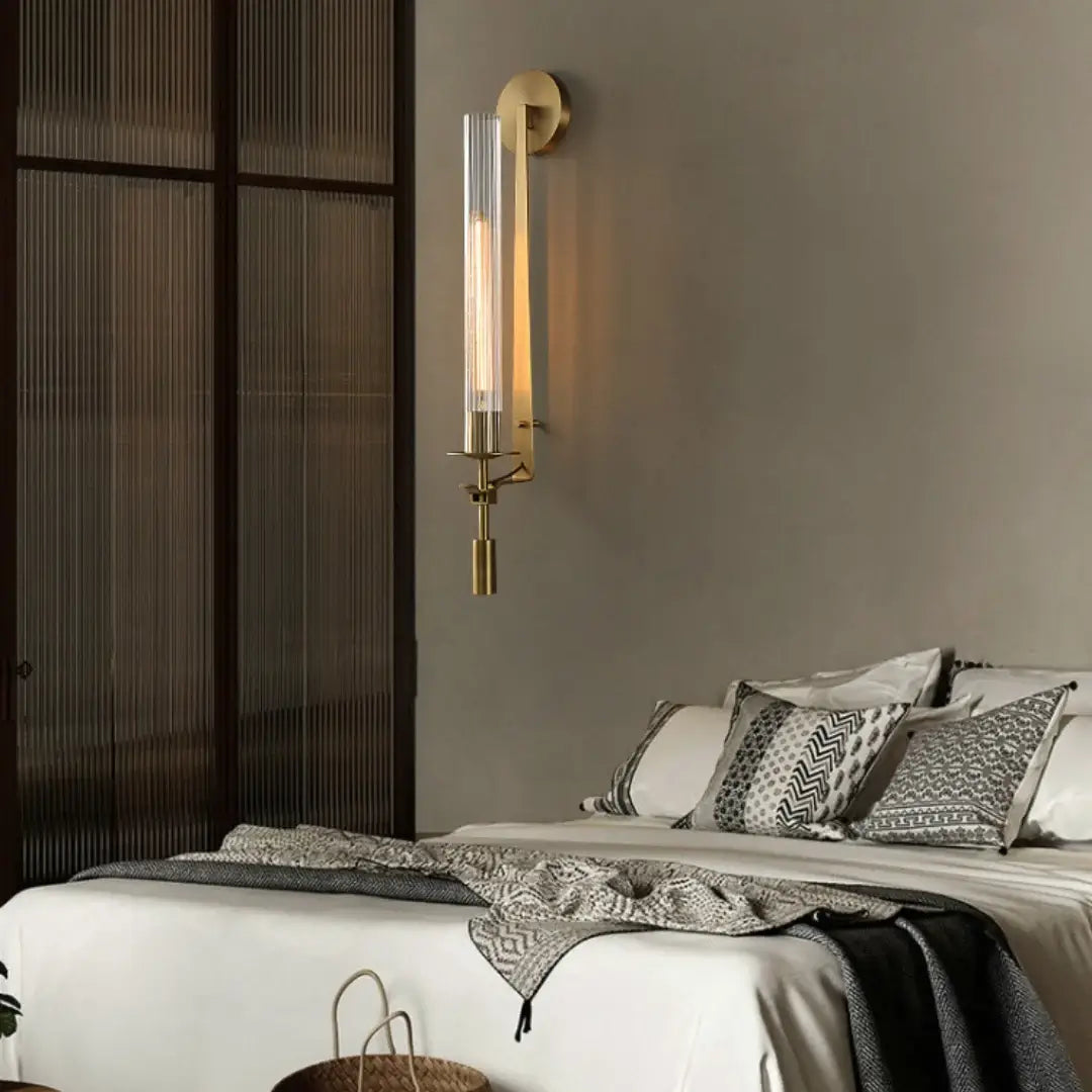 Sienna Glass Indoor Wall Lamp Farmhouse