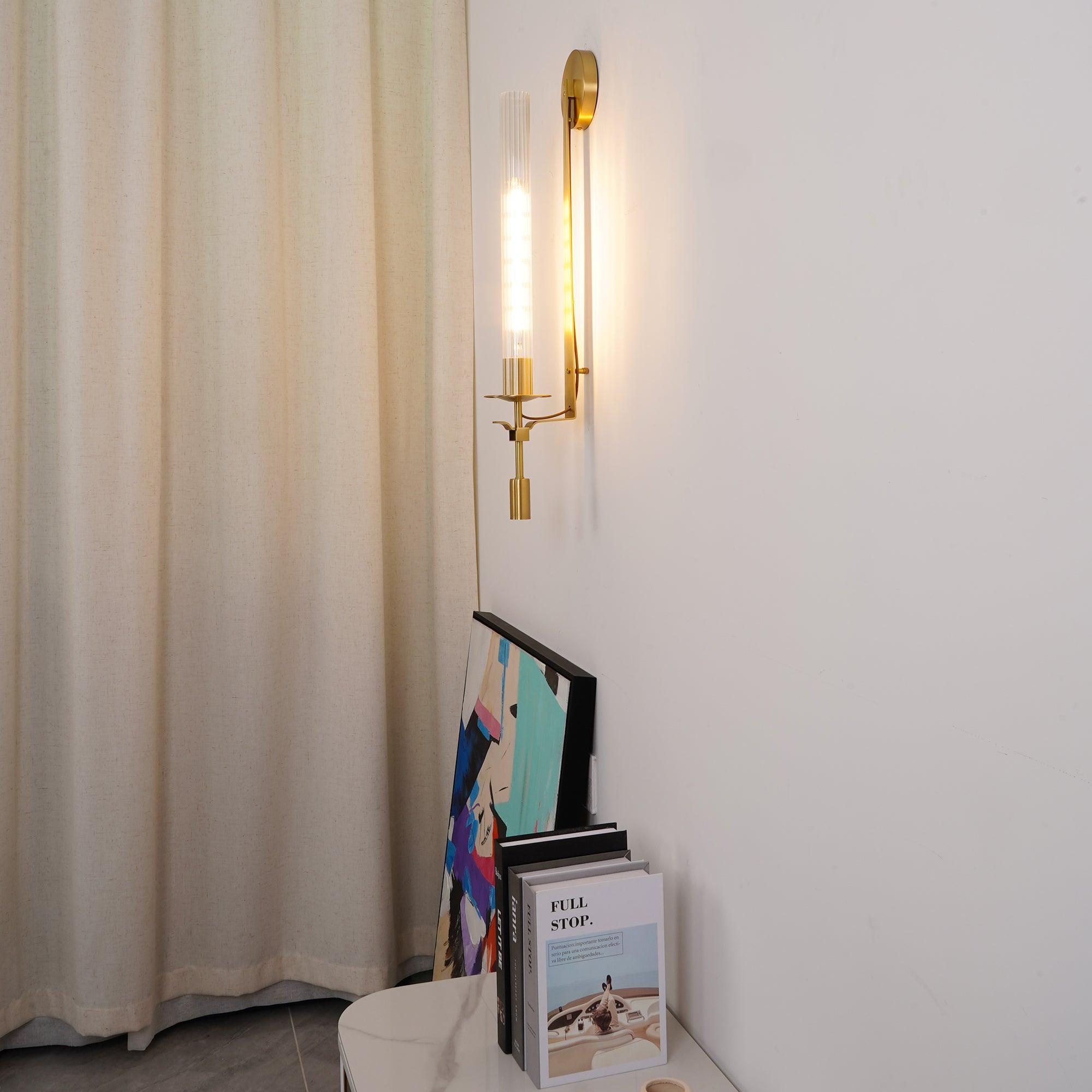 Sienna Glass Indoor Wall Lamp Farmhouse