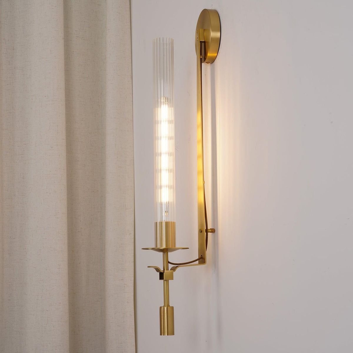 Sienna Glass Indoor Wall Lamp Farmhouse