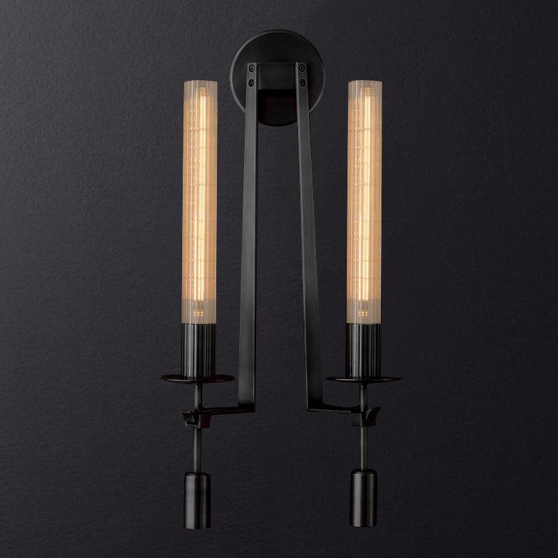 Sienna Glass Indoor Wall Lamp Farmhouse