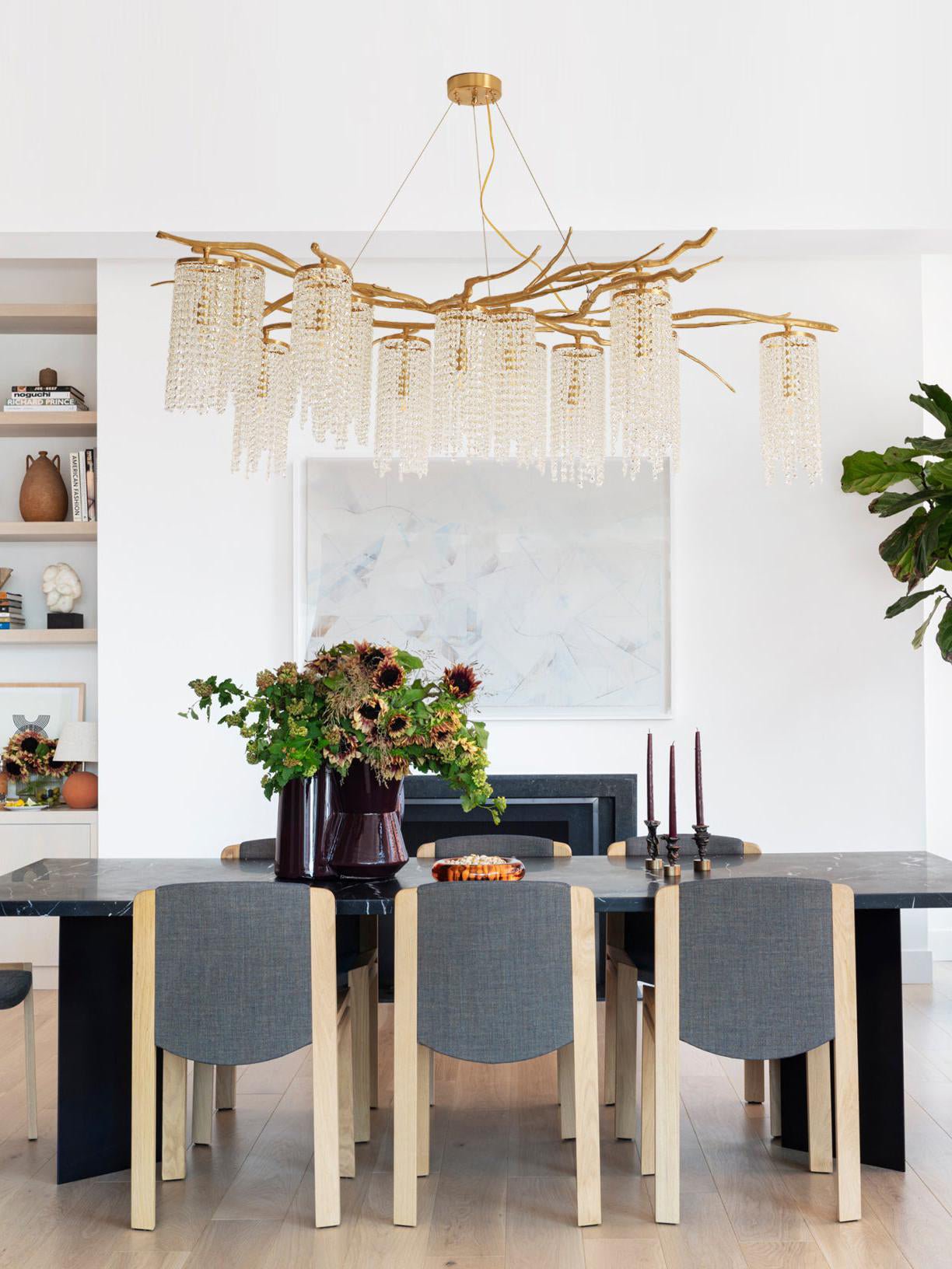 Avvariel Organic Brass Chandelier