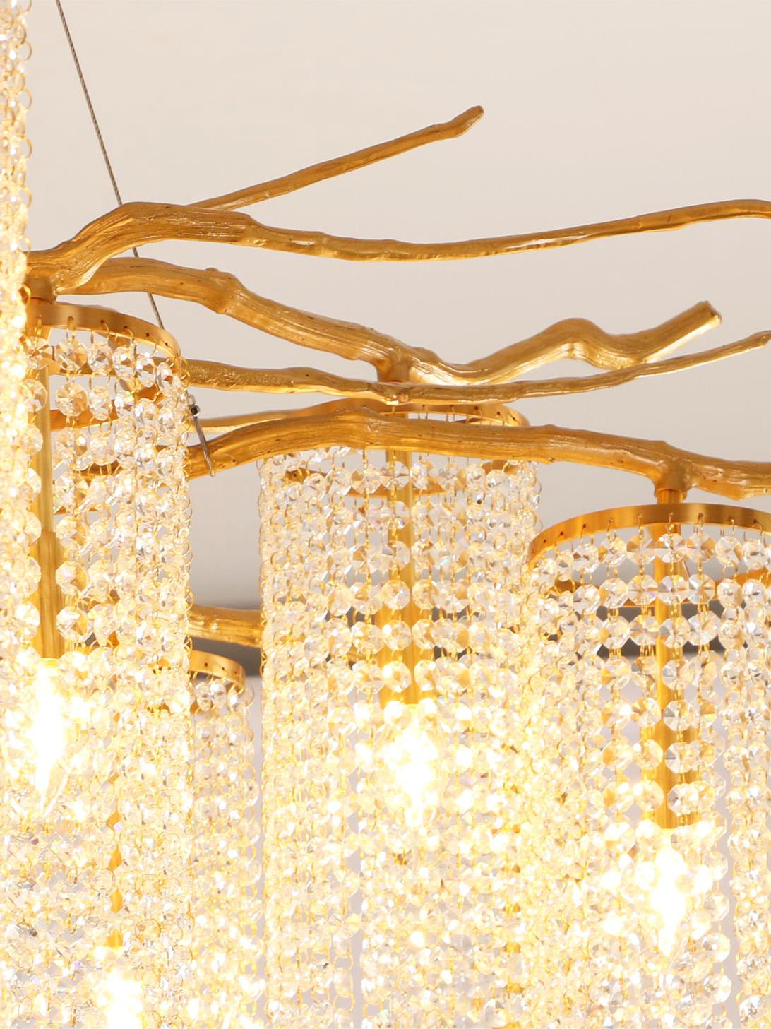 Avvariel Organic Brass Chandelier