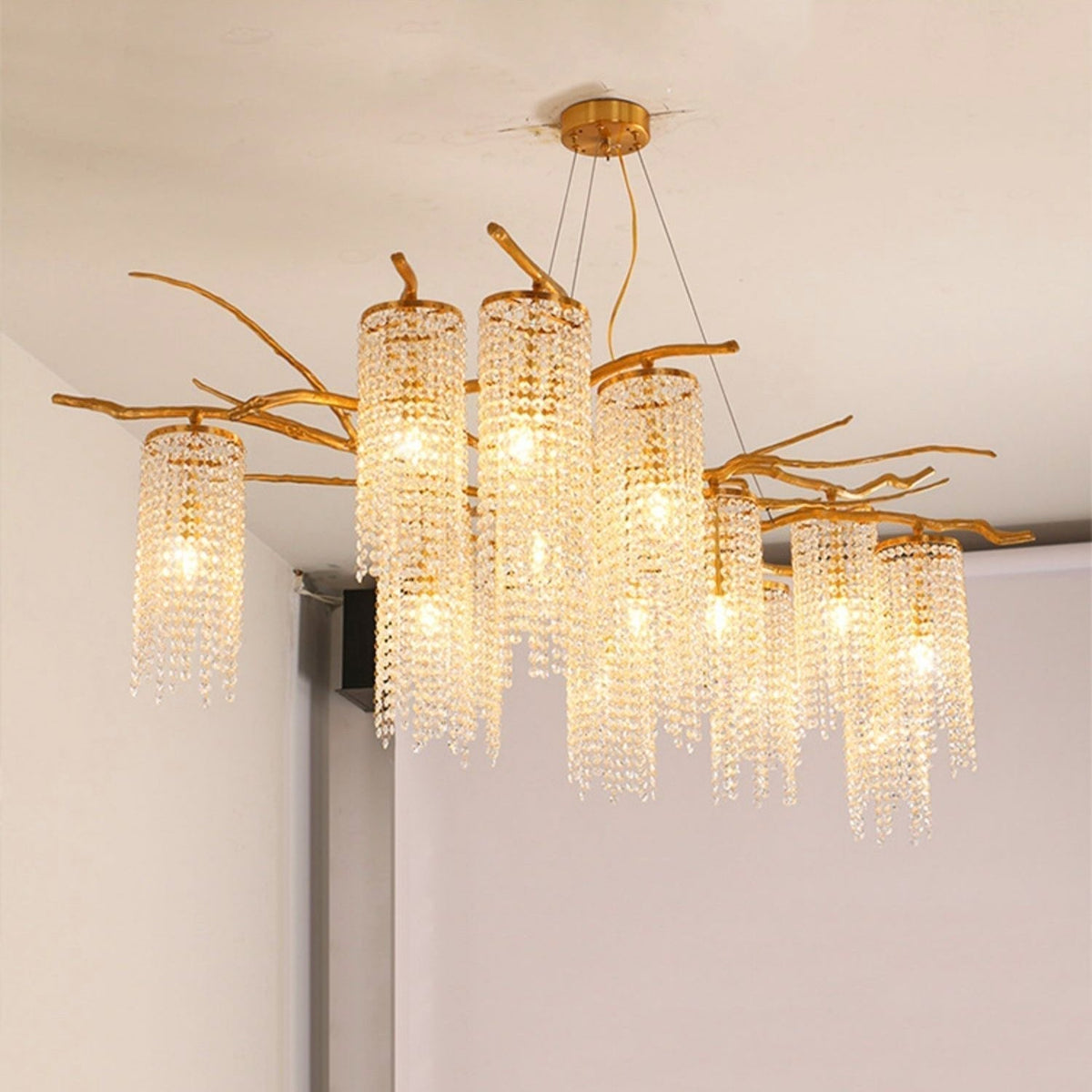 Avvariel Organic Brass Chandelier