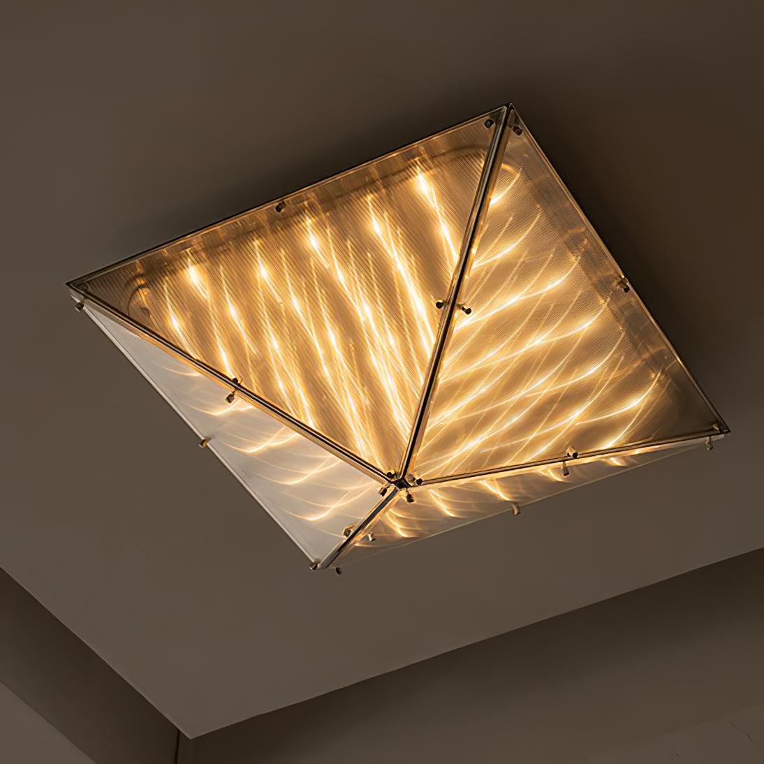 Facet Modern Glass Celing Lamp