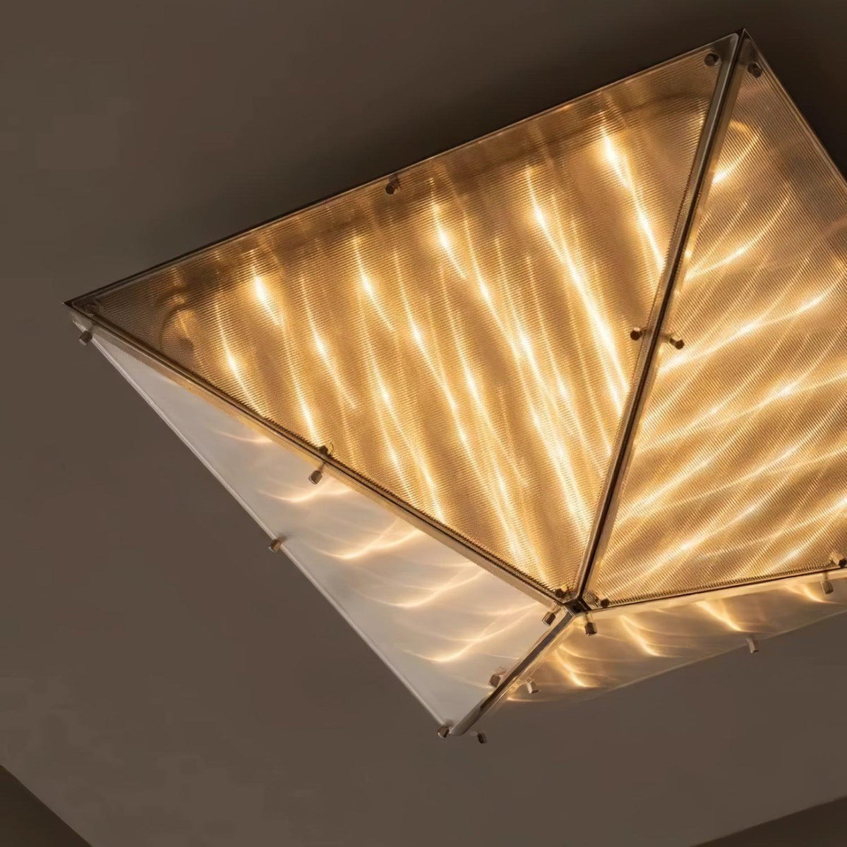 Facet Modern Glass Celing Lamp