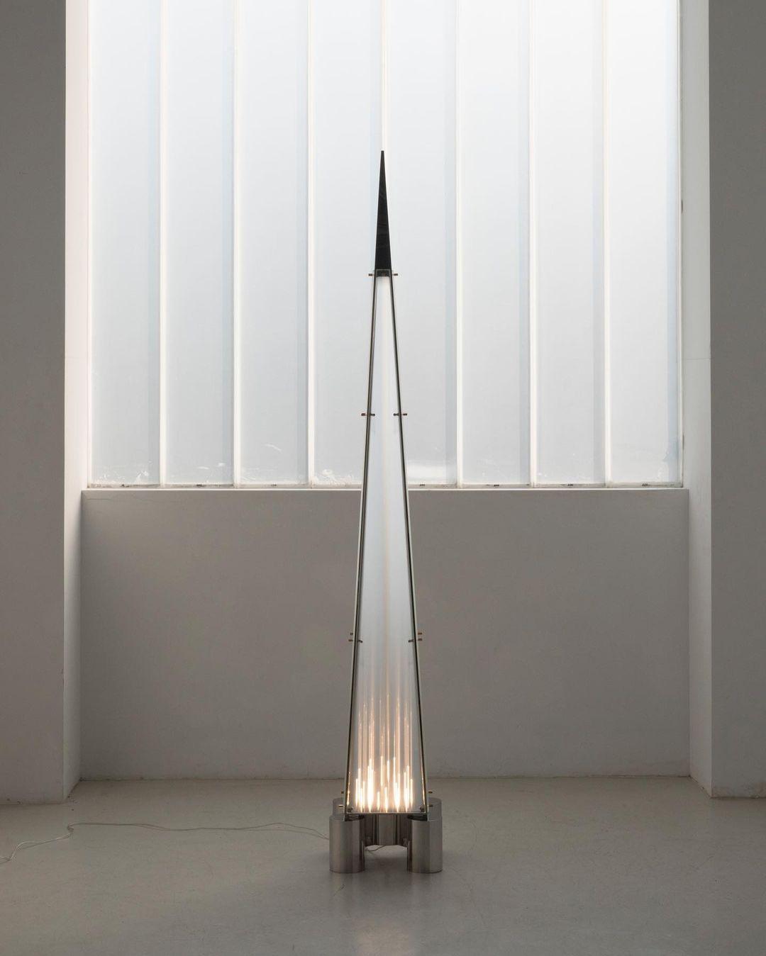 Velelira Modern Glass Floor Lamp