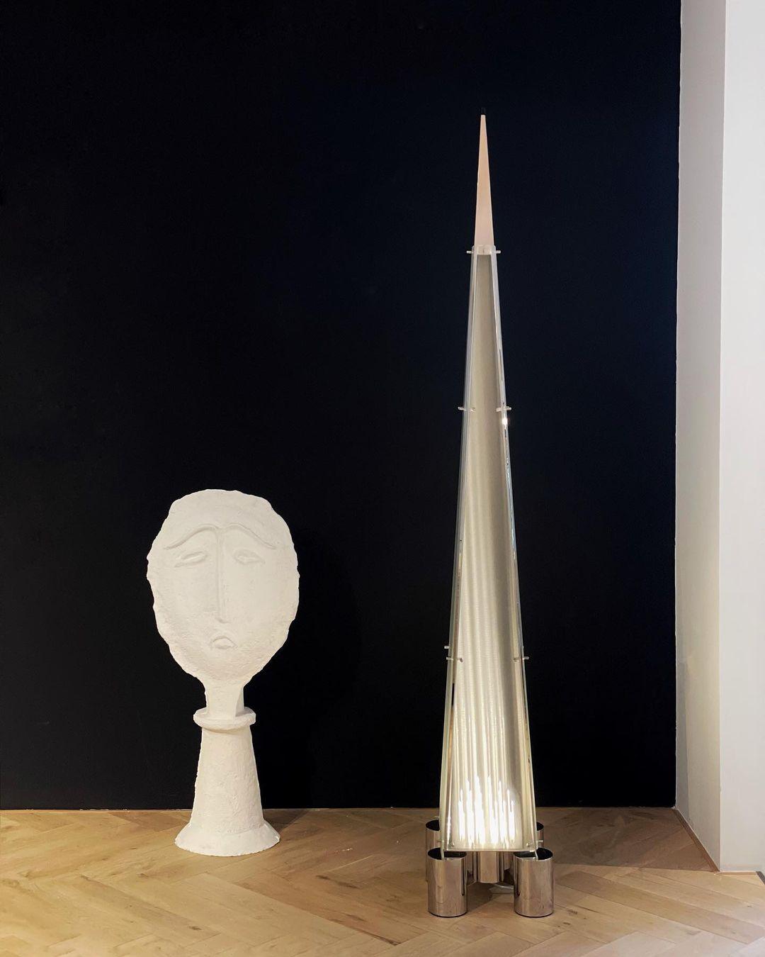 Velelira Modern Glass Floor Lamp